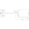 Paneláková baterie bez sprchy 150 mm Titania Iris chrom Novaservis 92071/1,0