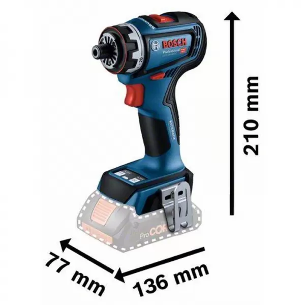 Aku vrtací šroubovák 18V 2x4,0Ah Bosch GSR 18V-90 FC 0 601 9K6 200