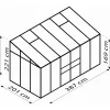 Skleník VITAVIA IDA 7800 PC 4 mm černý LG3550