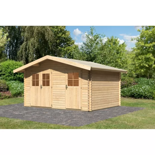 Dřevěný domek KARIBU LAGOR 1 (44982) natur LG1782