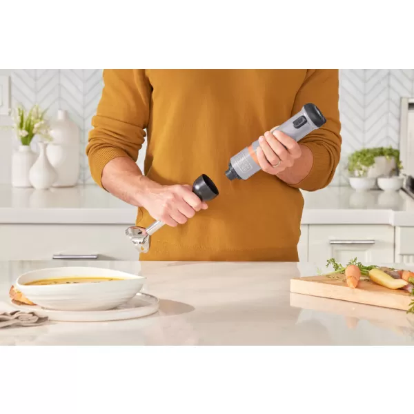 Aku tyčový mixér 7,2V 1x2,0Ah 6v1 - šedý Black&Decker BCKM1016KSG