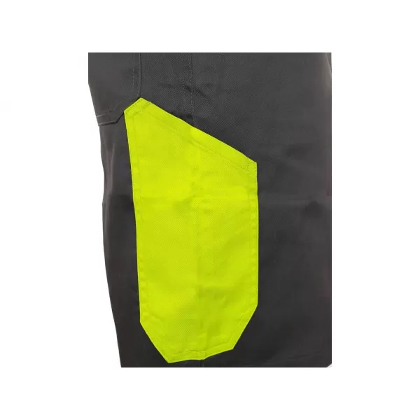 Kraťasy Canis CXS PHOENIX ZEFYROS, pánské, šedo-žluté