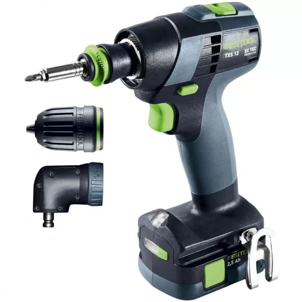 Aku vrtací šroubovák TXS 12V 2x2,5Ah-Set Festool 576874