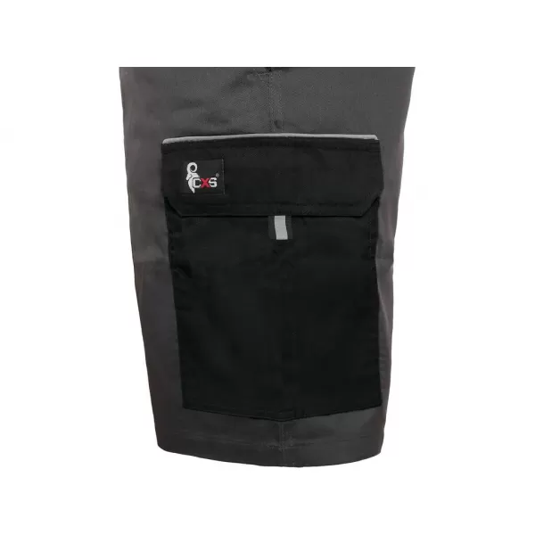 Kraťasy Canis CXS PHOENIX ZEFYROS, pánské, šedo-černé