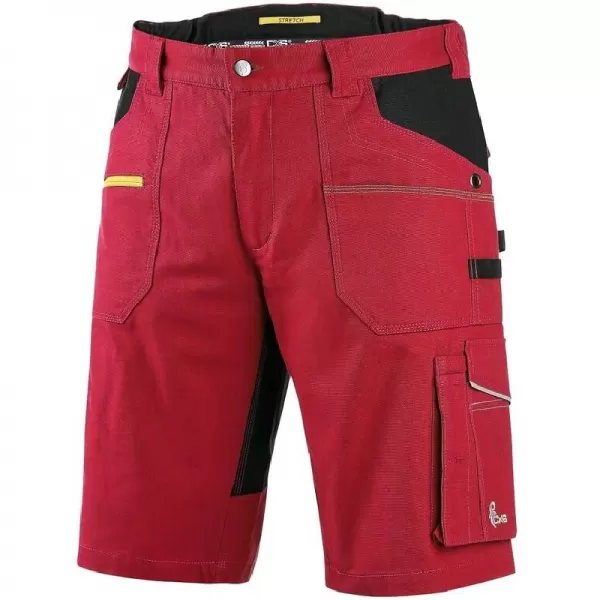 Kraťasy Canis CXS STRETCH pánské, červeno-černé