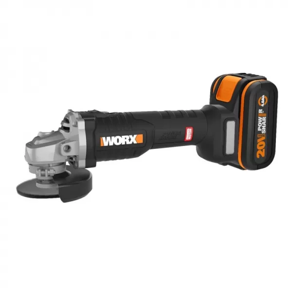 Aku úhlová bruska 20V 1x4,0Ah Worx Orange WX812