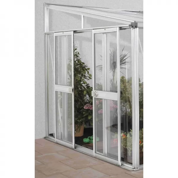 Skleník VITAVIA ATHENA 8600 sklo 3 mm + PC 10 mm stříbrný LG3833