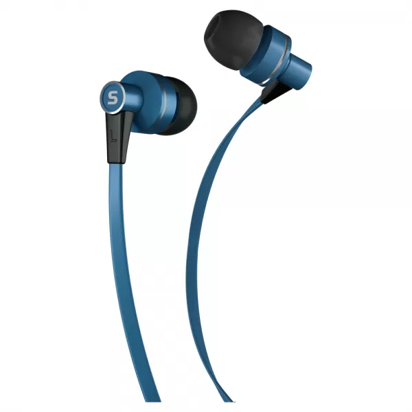 Sluchátka do uší s mikrofonem SENCOR SEP 300 MIC BLUE MET