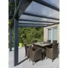 Hliníková pergola SKYLUX CLIMALUX 7,0 x 4,0 m antracit + opál PC LG3753