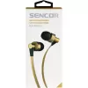 Sluchátka do uší s mikrofonem SENCOR SEP 300 MIC GOLD MET