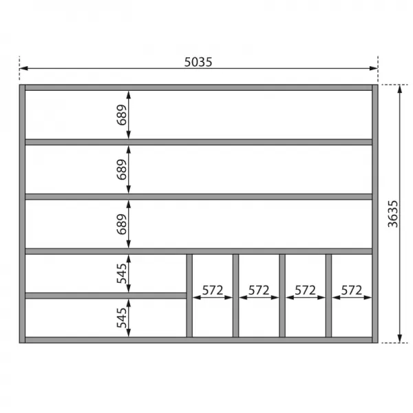 Dřevěný domek KARIBU RADEBURG 5 (33126) terragrau LG3952