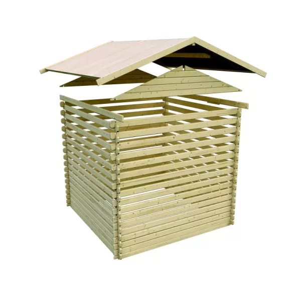 Dřevěný domek KARIBU LAGOR 1 (44982) natur LG1782