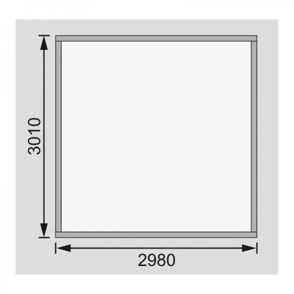 Dřevěný domek KARIBU KERKO 6 (82930) natur LG2995