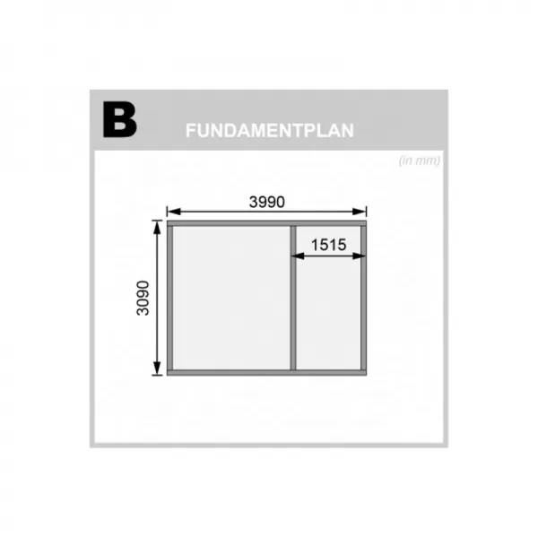 Dřevěný domek KARIBU LAGOR 1 (44982) natur LG1782