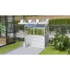 Vyvýšený záhon s pařeništěm GAIA JUMBO sklo 3 mm stříbrný VITAVIA LG3738