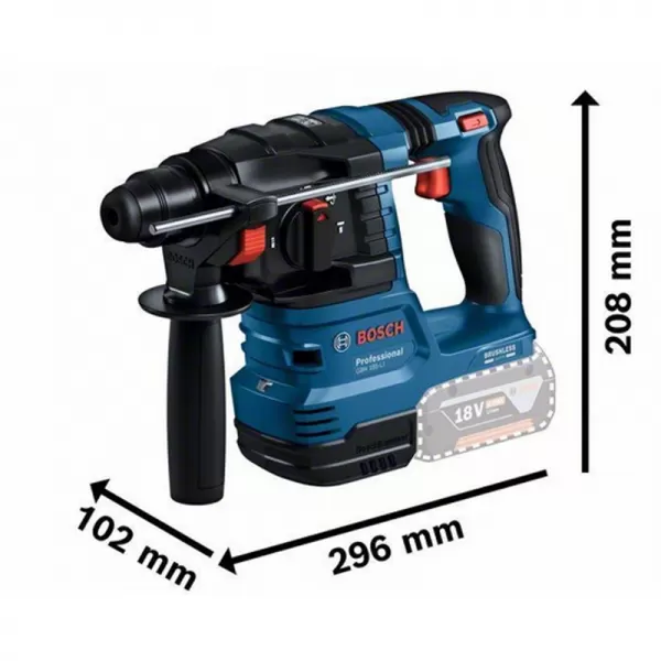 Aku vrtací kladivo SDS-Plus 18V 2x4,0Ah Bosch GBH 185-LI 0611924021