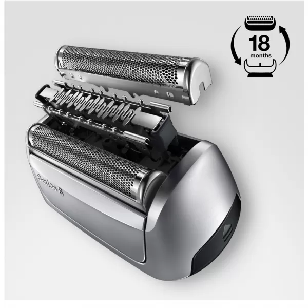 Holicí fólie a břitový blok BRAUN COMBIPACK 83M SILVER