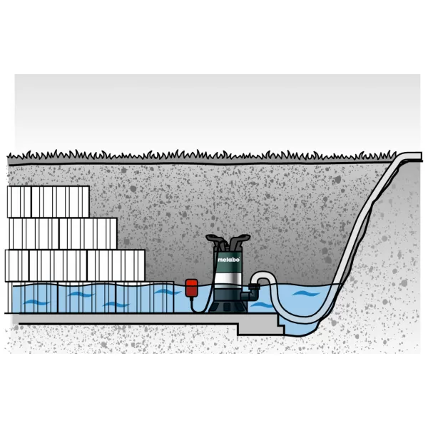 Ponorné čerpadlo na znečištěnou vodu PS 18000 SN Metabo 0251800000