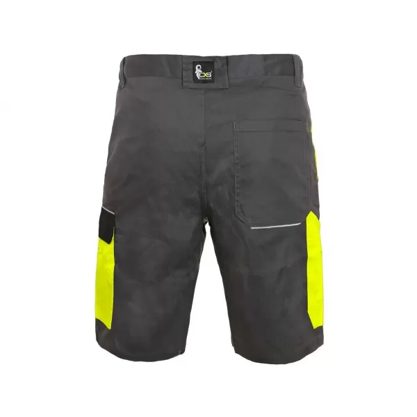 Kraťasy Canis CXS PHOENIX ZEFYROS, pánské, šedo-žluté