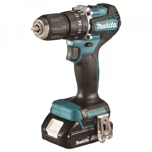 Aku bezuhlíkový příklepový šroubovák Li-ion LXT 18V/2x2,0Ah Makpac Makita DHP487RAJ