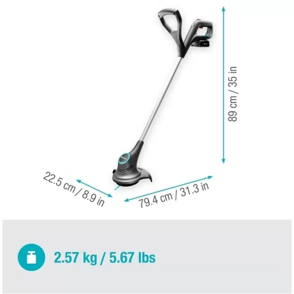 Aku vyžínač SmallCut 23/18V 1x2,0Ah P4A - sada Gardena 14702-20