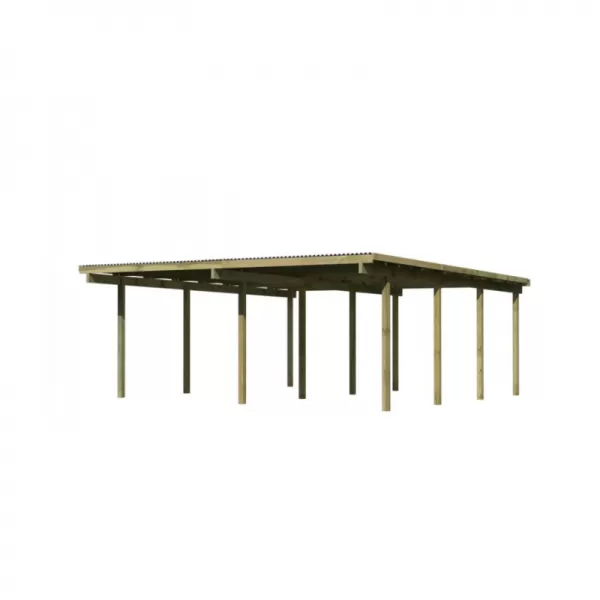 Dvojitý carport KARIBU ECO 2A 62041 LG1880