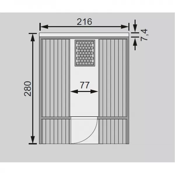 Finská sauna KARIBU FASSAUNA 2 (66851) LG1980