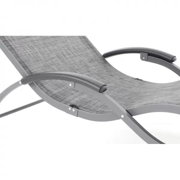 Lehátko VIOLA De Luxe (Black & Grey) 26VIOLA_BG