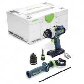 Aku příklepový vrtací šroubovák QUADRIVE TPC 18V bez aku I-Basic Festool 575604