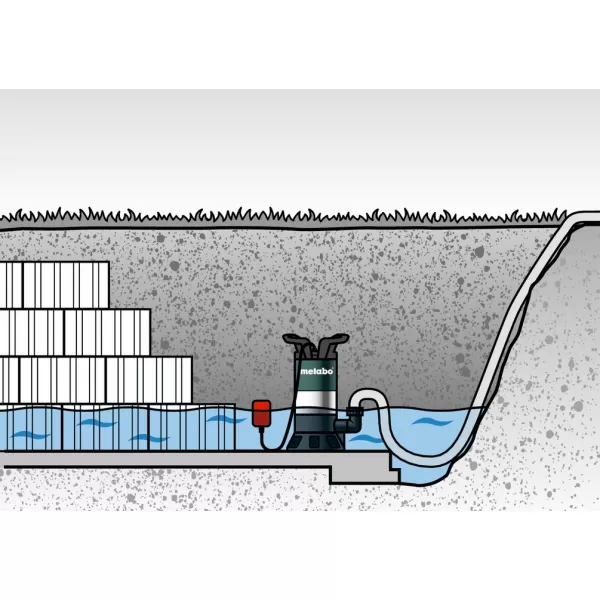 Ponorné čerpadlo na znečištěnou vodu PS 15000 S Metabo 0251500000