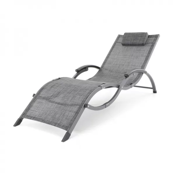 Lehátko VIOLA De Luxe (Black & Grey) 26VIOLA_BG