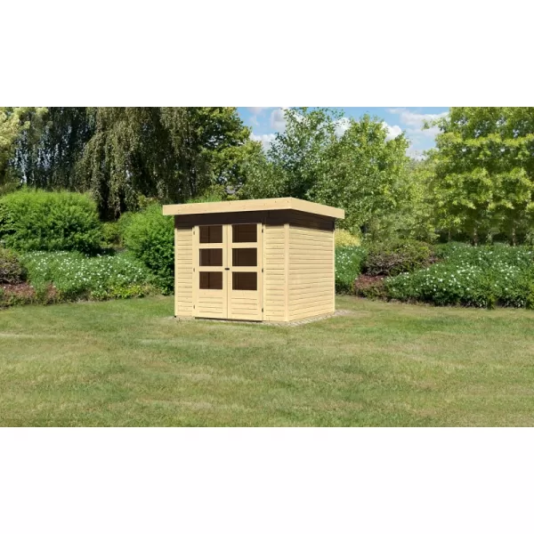 Dřevěný domek KARIBU ASKOLA 3 (73060) natur LG1760