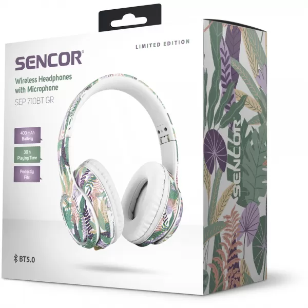 Sluchátka uzavřená SENCOR SEP 710BT GR