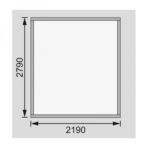 Dřevěný domek KARIBU BASTRUP 4 (73286) natur LG2836