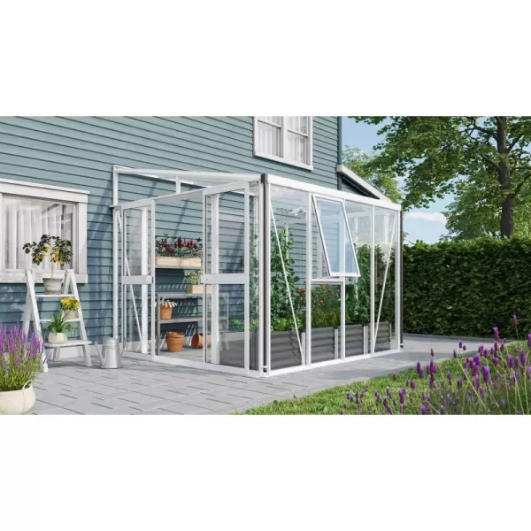 Skleník VITAVIA ATHENA 7000 sklo 3 mm + PC 10 mm bílý LG3832