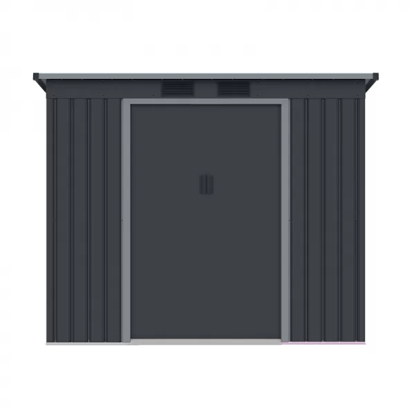Plechový domek LANITPLAST HALLE 74 ANTRACIT LG4023