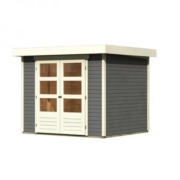 Dřevěný domek KARIBU ASKOLA 3 (82902) šedý LG1761