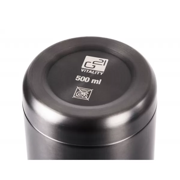 Termoláhev G21 na pití, 500 ml, khaki šedá