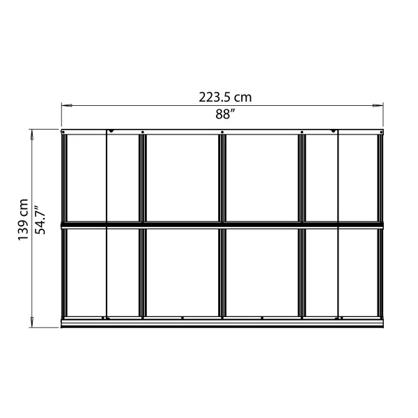 Vchodová stříška Palram Herald 2230