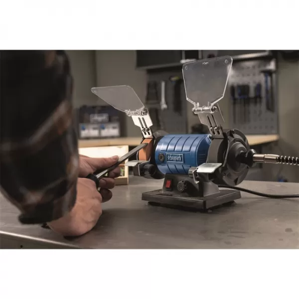 Dvoukotoučová bruska - leštička se systémem Flexidrive Scheppach HG 35