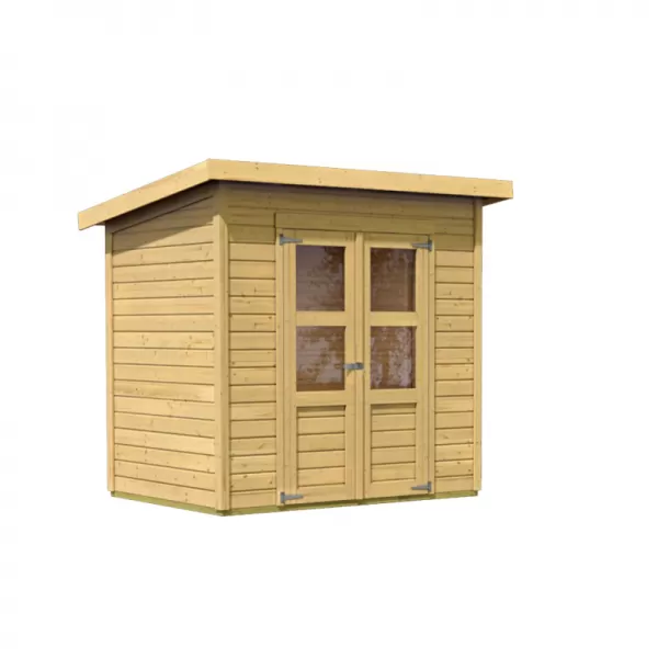 Dřevěný domek KARIBU MERSEBURG 3 (68152) natur LG1729