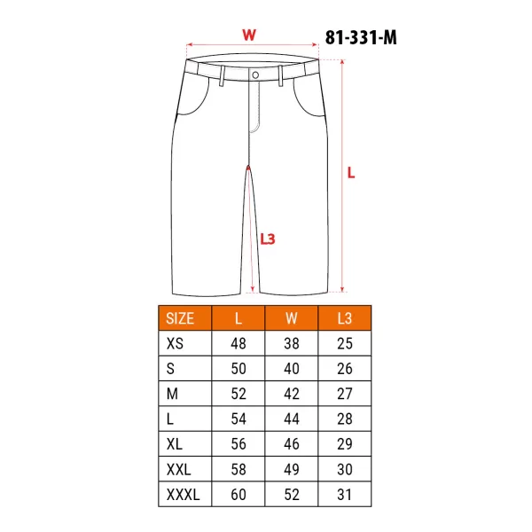 Kraťasy pracovní SLIM vel. M NEO tools 81-331-M