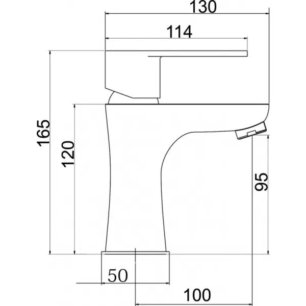 Umyvadlová baterie s výpustí Titania Fresh chrom Novaservis 96001,0