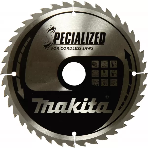 Kotouč pilový dřevo SPECIALIZED 136x1,5x20mm 36Z pro aku pily Makita B-33635