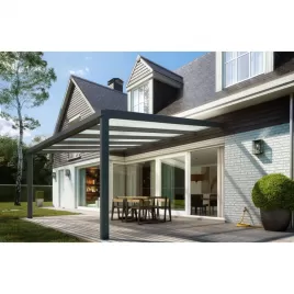 Hliníková pergola SKYLUX CLIMALUX 4,0 x 3,0 m antracit + opál PC 	LG3742