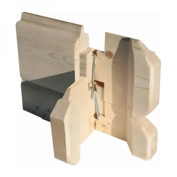 Dřevěný domek KARIBU BASTRUP 5 + přístavek 400 cm (73991) natur LG2916