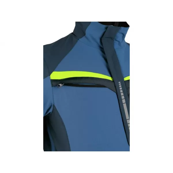 Blůza Canis CXS NAOS, pánská, modro-modrá, HV žluté doplňky