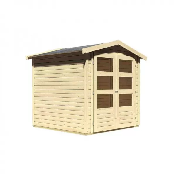 Dřevěný domek KARIBU AMBERG 2 (82971) natur LG1754