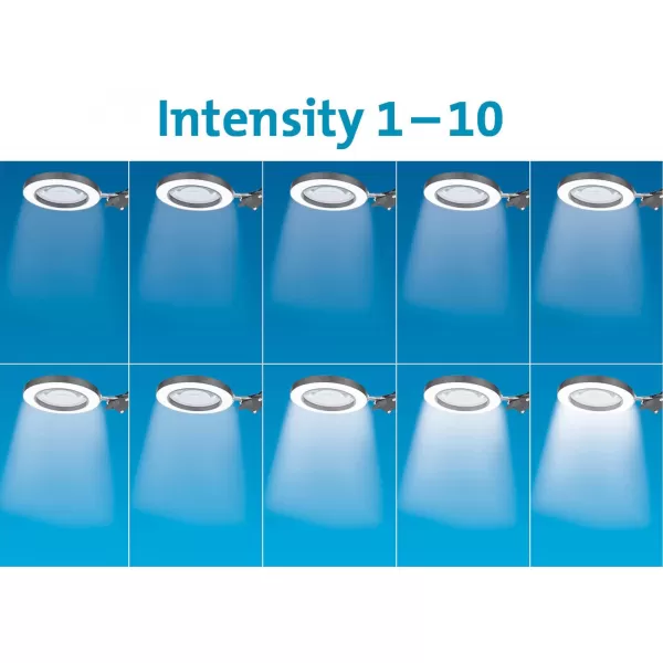 Lampa stolní s lupou USB napájení 2400lm 3 barvy Extol Light 43160