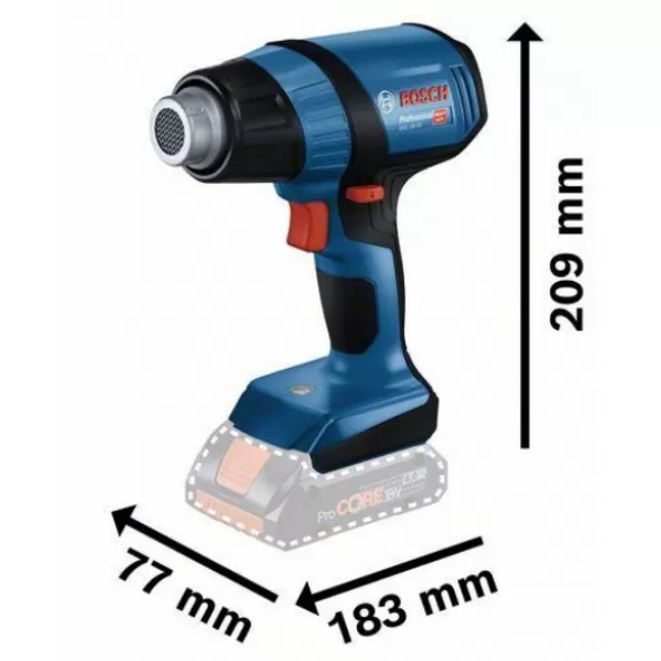 Aku horkovzdušná pistole bez aku Bosch GHG 18V-50 06012A6501